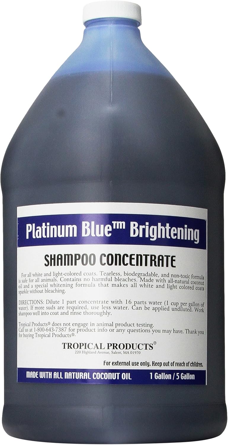 Pet Shampoos Tropical Platinum Blue Dog Shampoo, 1Gallon
