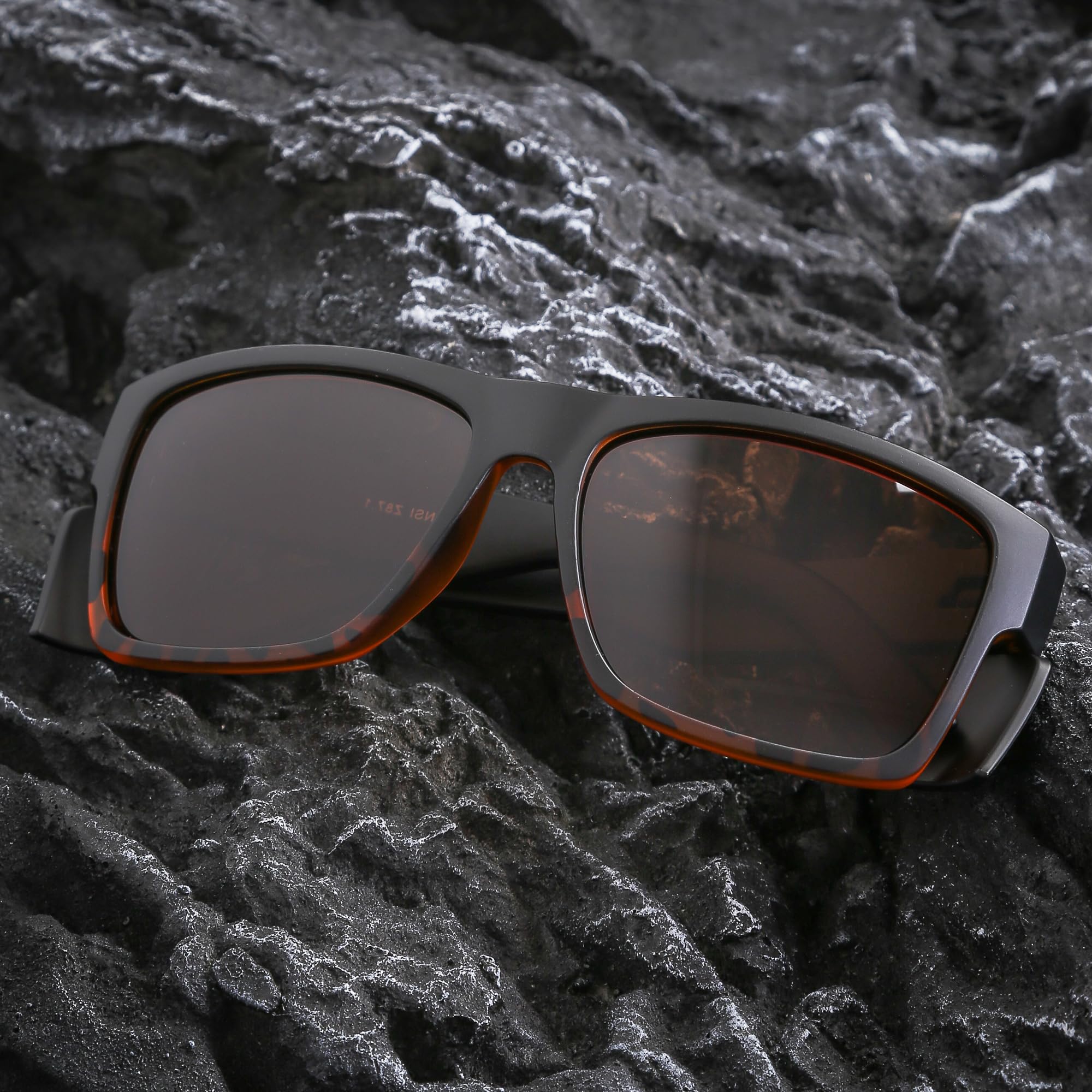 Gafas de sol de seguridad Z87 resistentes, lentes polarizadas UV400, protectores laterales extraíbles