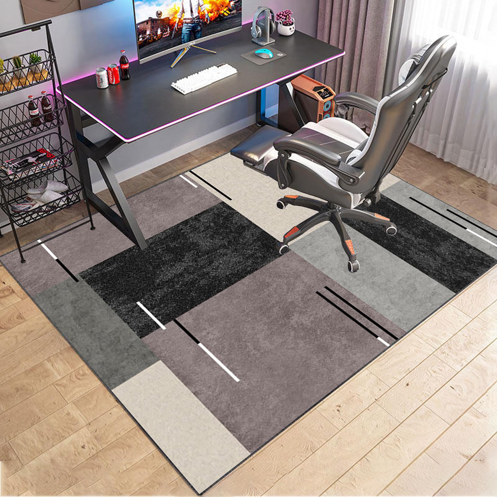 PLMM Floor Protection Mat Underlay Desk Chair Mat Office Chair Mat Gaming Carpet Office Chair Underlay For Hard Floors Parquet Laminate Tiles 160 Cm - View #10