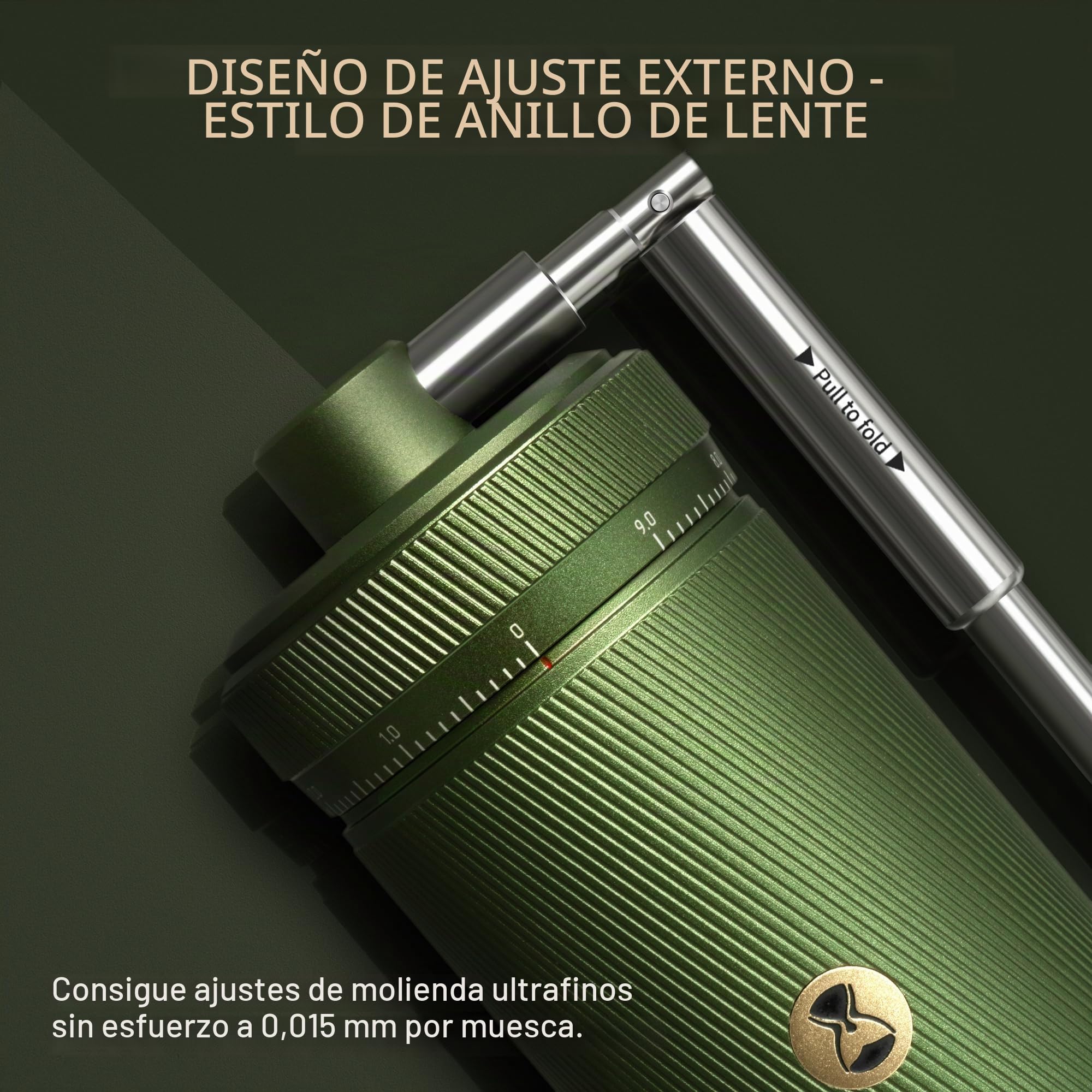 TIMEMORE Chestnut S3 - Molinillo de café manual con capacidad de 30 g, molinillo de café de mano para el hogar, escala de ajuste externo de alta precisión para viajes/campamentos, molinillo de café