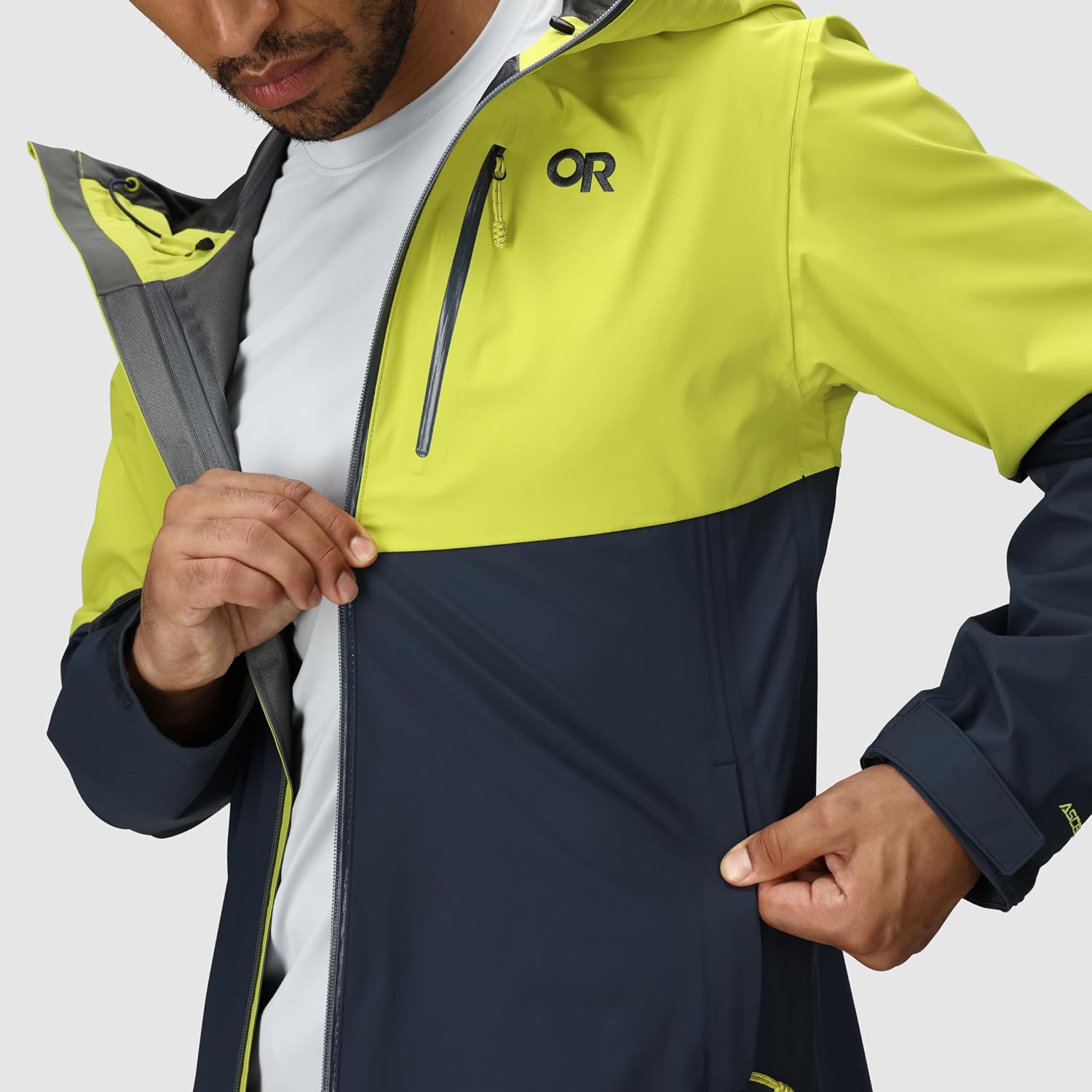 Outdoor Research Men's Foray 3L Jacket | Waterproof, Windproof, Hooded, Long Sleeve, Standard Fit