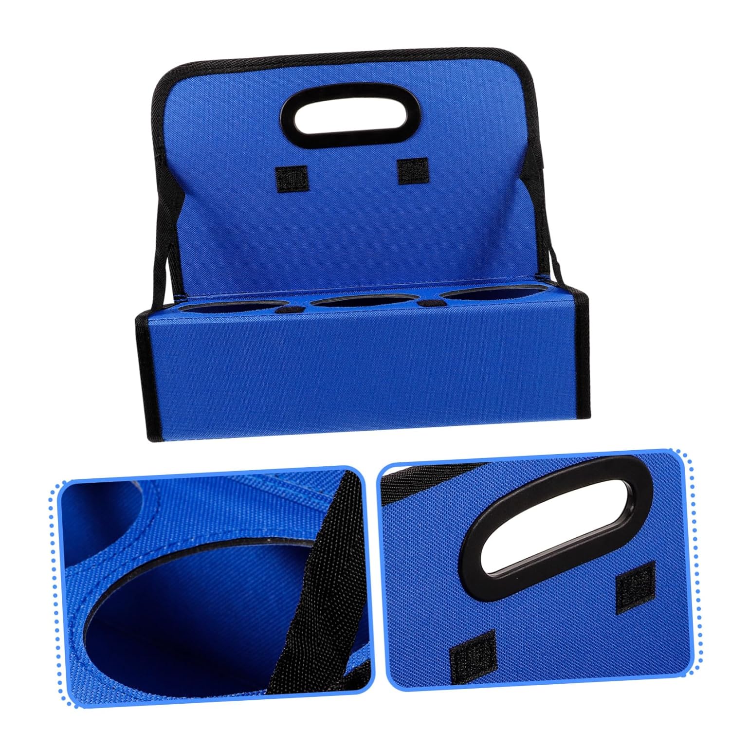 Foldable Reusable Drink Carrier for Takeout Insulated Cup Holder Handle Capacity Coffee Cup Storage for Hot Cold Beverages