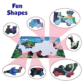 Just Smarty Train Puzzle for Boys and Girls | 31 Pieces | Unique Shapes Design | Toddler Best Gift | Train Toys for Boys 4-7 | Large Pieces Puzzle
