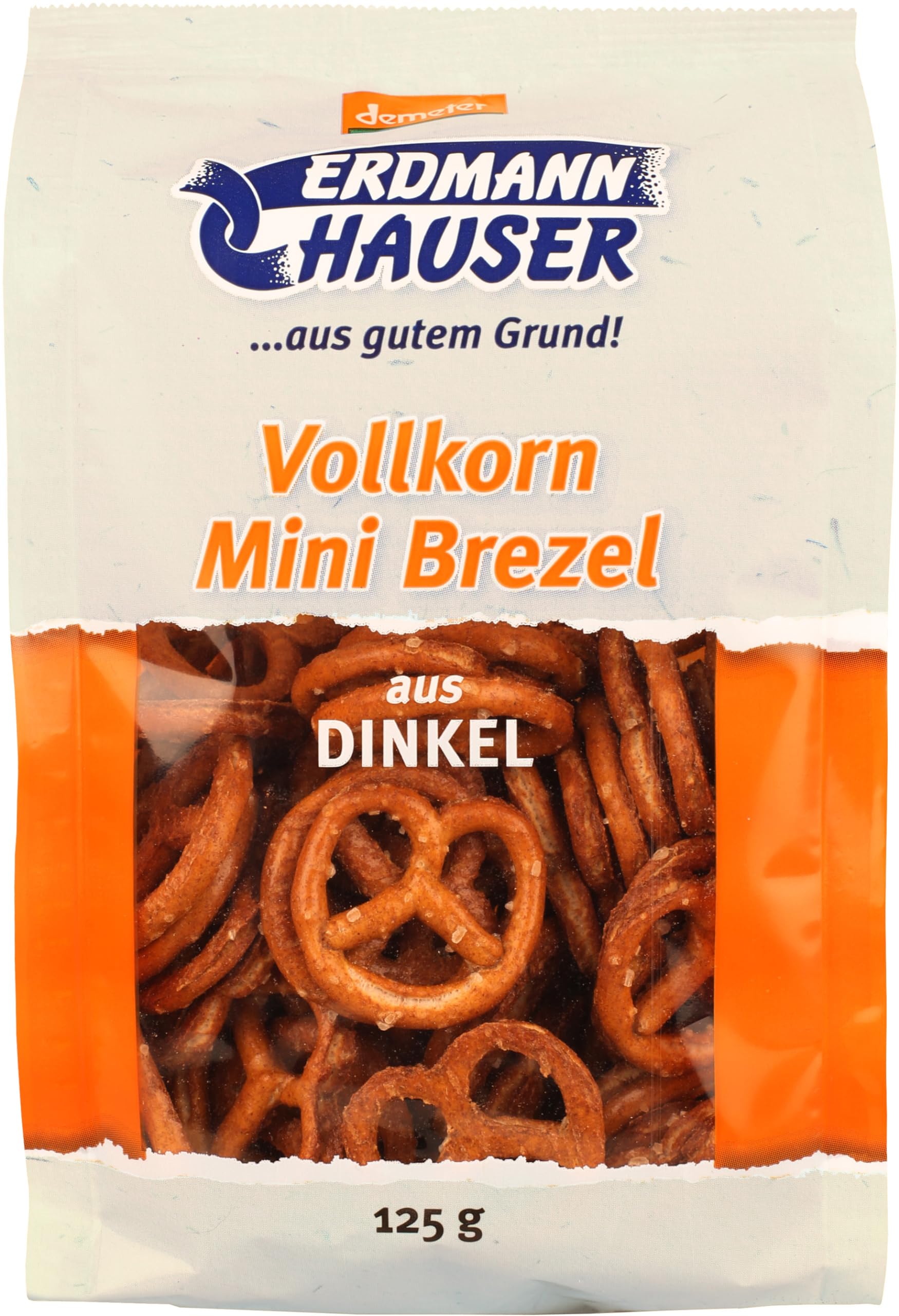 ErdmannHAUSER Getreideprodukte Bio Dinkel Minibrezel (6 x 125 gr)