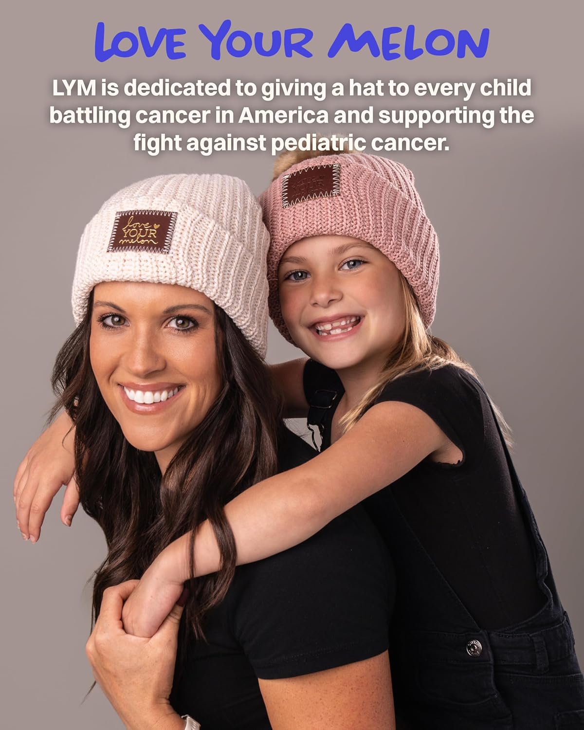 Love Your Melon Classics Uncuffed Beanie for Men, Women & Kids, Cotton Knit Hat, Breathable, Lightweight, Unisex Thick Cap