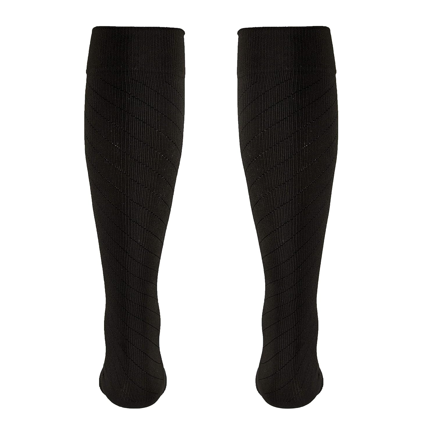 Truform Travel Compression Socks for Men and Women, 15-20 Knee High Over Calf Length, Brown, Large - Image 6