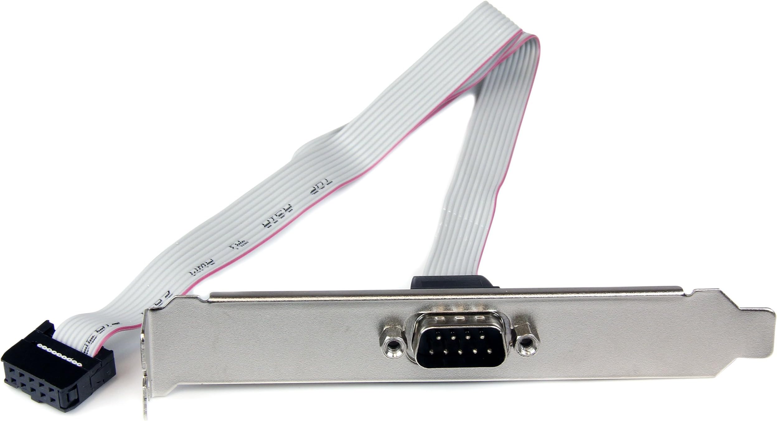 16in (40cm) 9 Pin Serial Male to 10 Pin Motherboard Header Slot Plate - Motherboard Serial Port Adapter