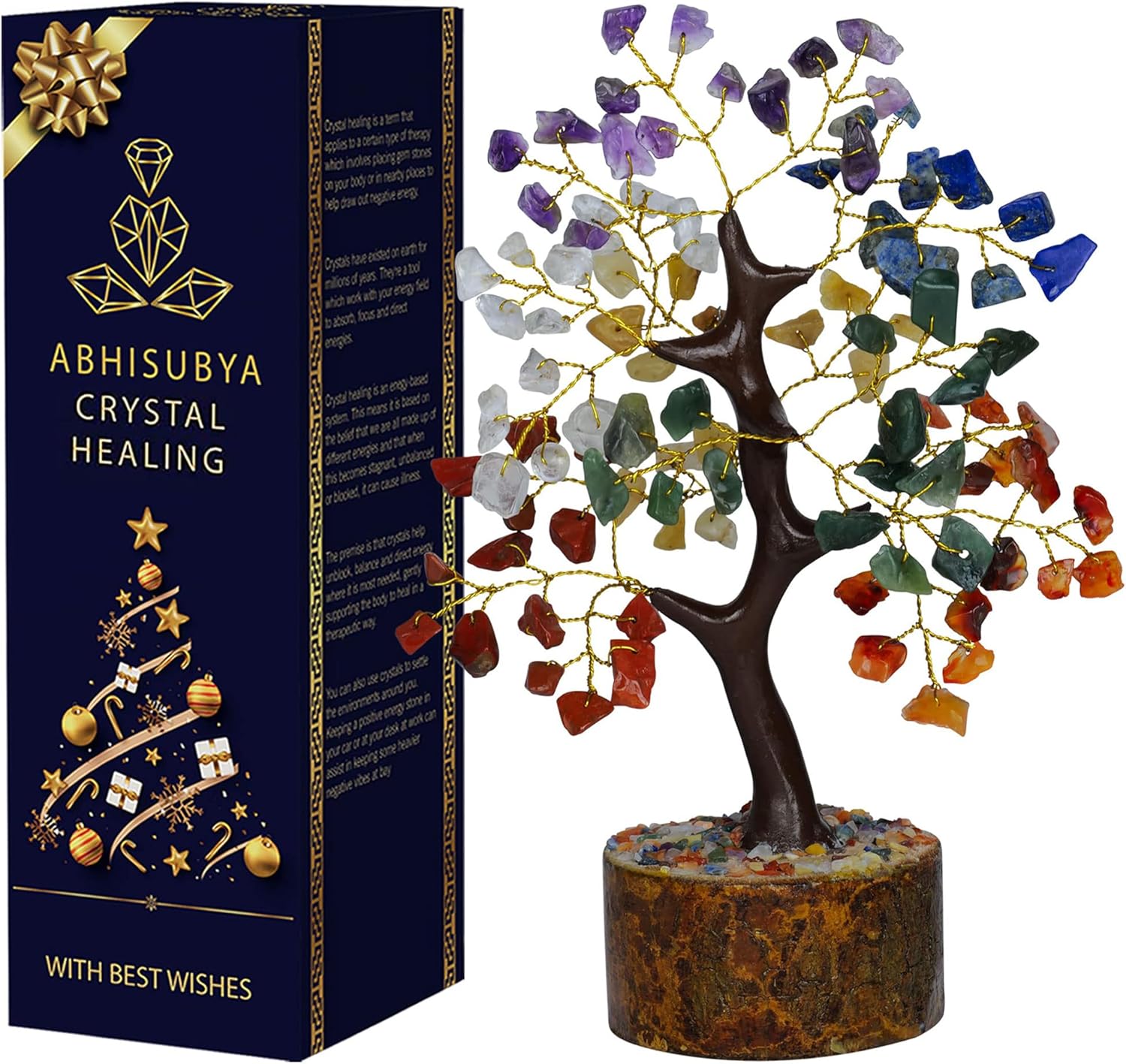 7 Chakra Tree of Life – Aesthetic Room Decor – Crystal Necklace – Nature Decor – Crystal Tree