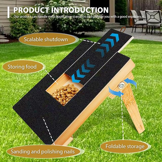 Foto 7 de 8 de LEKEFETO Amoladora de garras multifuncional para perros: almohadilla para rascar uñas para perros con caja…