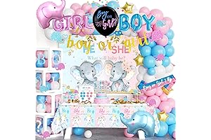 172 Piece Elephant Gender Reveal Decoration Kit
