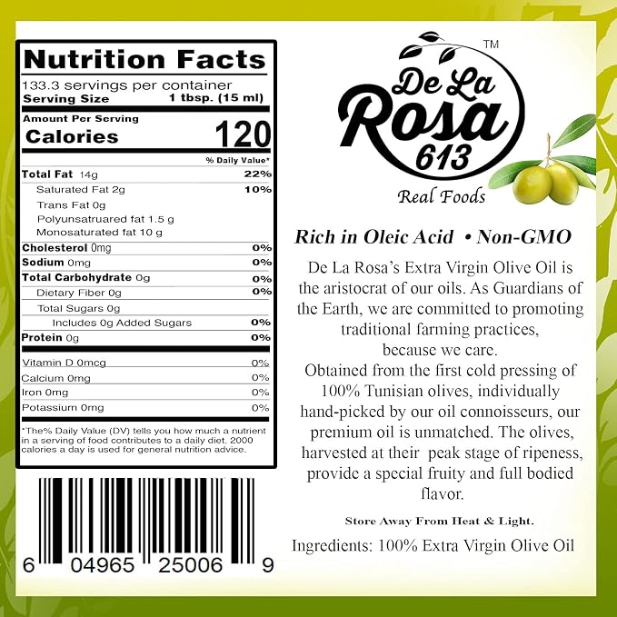 Aceite de oliva extra virgen De La Rosa 2 Litros miniatura 2