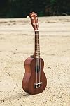 Kala MK-S Makala Soprano Ukulele, White Accents, One Size