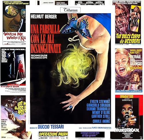 Miniatura 16 de Mini-carteles de película (13 carteles de 8 x 11 pulgadas) Zombies Horror Vintage Pósters de películas cubiertas de película de explotación retro