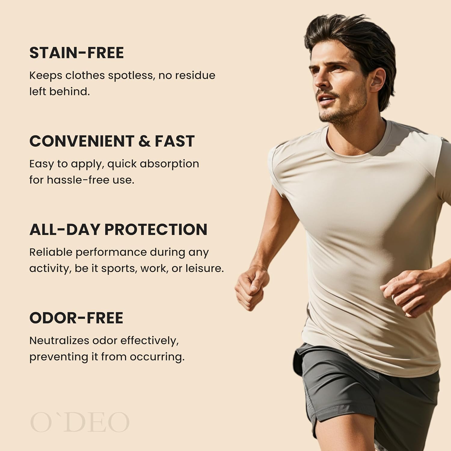 ODEO 2 Pack of Aluminum Free Deodorant for Men All Natural Deodorant Spray Organic Deodorant 4 fl oz Unscented for Sensitive Skin