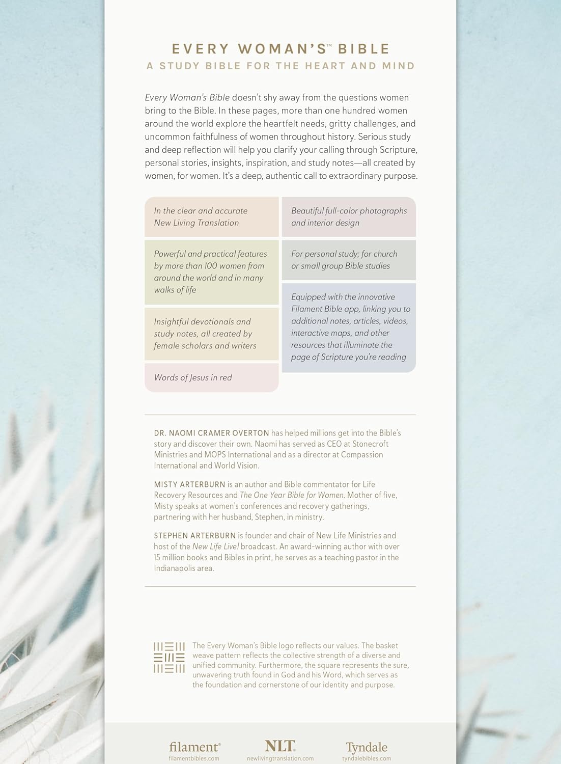 NLT Every Woman’s Bible, Filament Enabled (LeatherLike, Sky Blue, Red Letter)      Imitation Leather – May 7, 2024