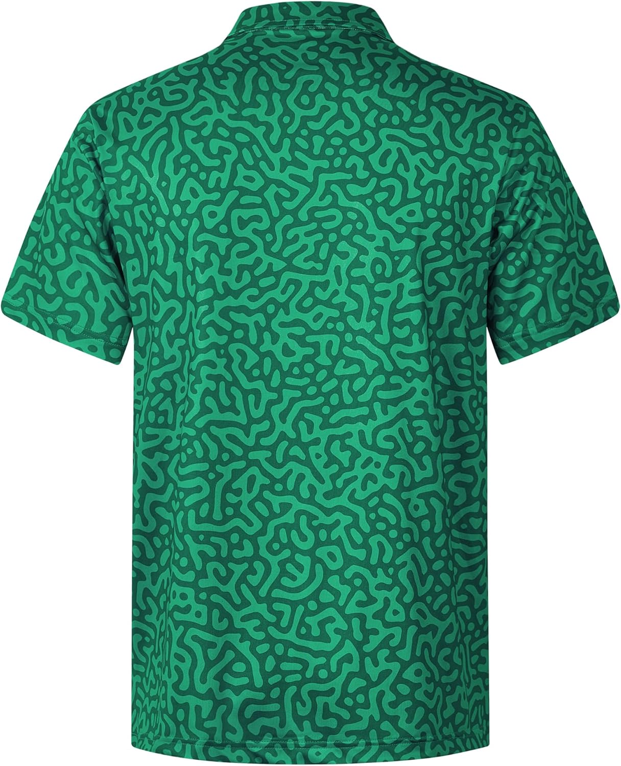 zeetoo Men's Polo Shirts Hawaiian Golf Polos Shirts Short Sleeve Performance Moisture Wicking Mens Golf Shirts - Image 4