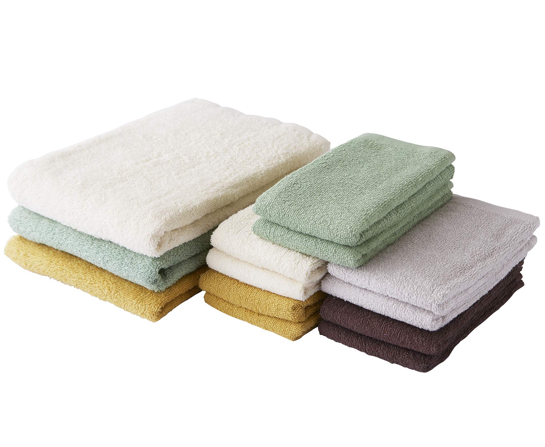 専用　フェイスタオル　3枚セット Amazon｜GamachaTowel フェイスタオル10枚+バスタオル3枚 (ナチュラル