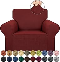 Vista 87 de KEKUOU - Funda elástica para sofá de 3 plazas (de 79 a 94 pulgadas), protector de muebles de 3 asientos con parte inferior elástica para niños
