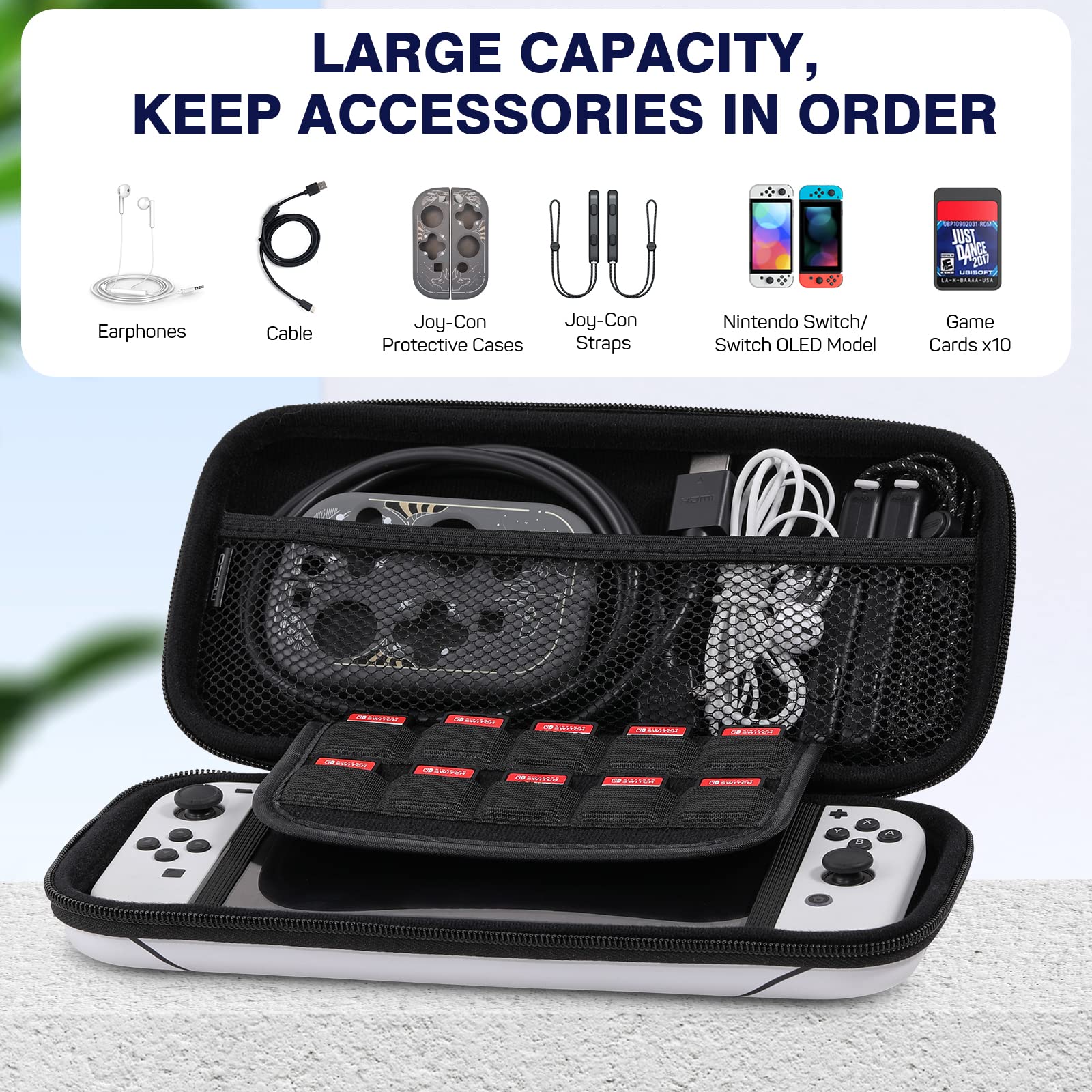Switch Oled Protection Nintendo Switch Carrying Case - Hard Shell ...