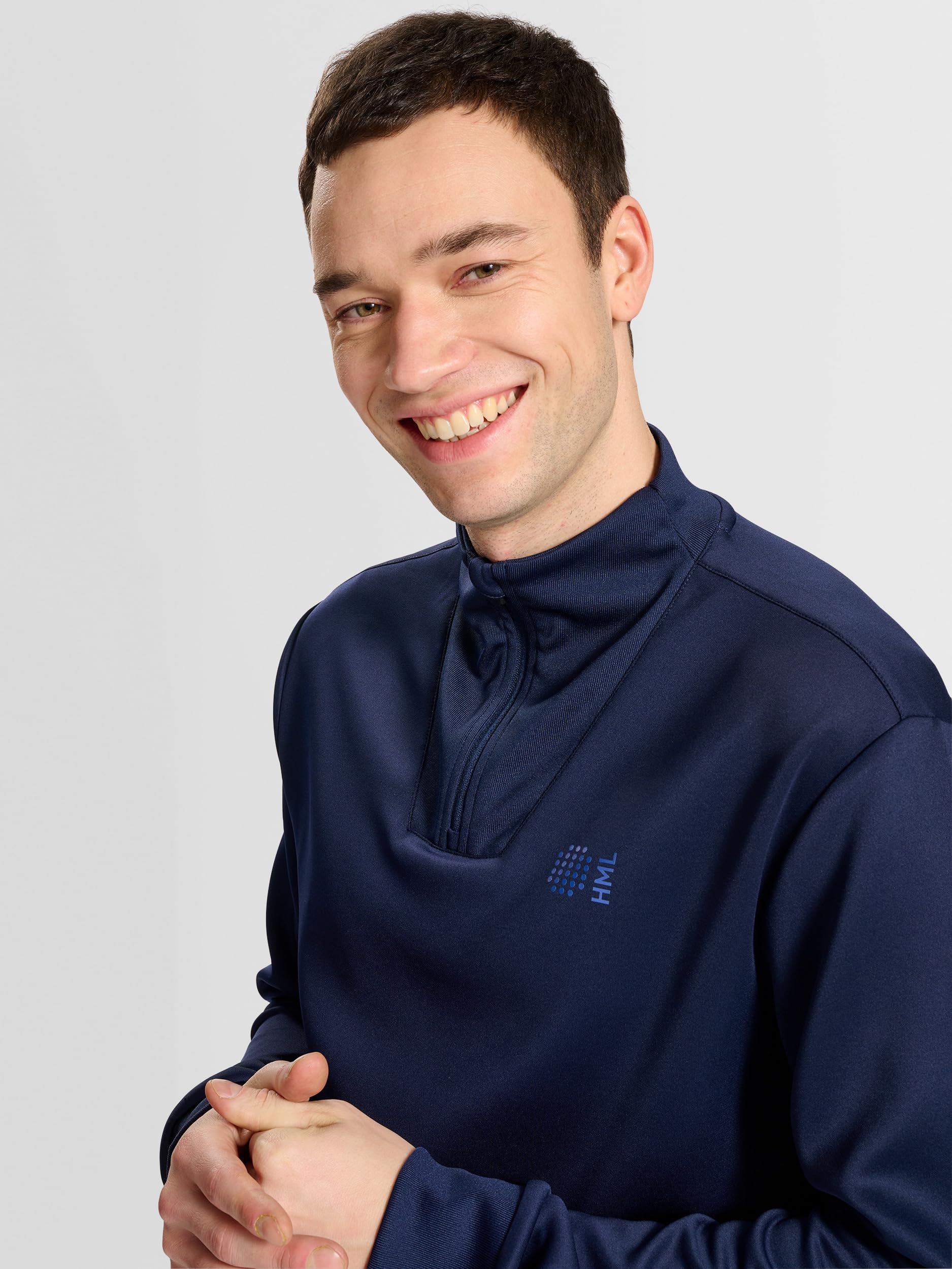hummel Hmlcourt Media Cremallera L/S Suéter pulóver Hombre