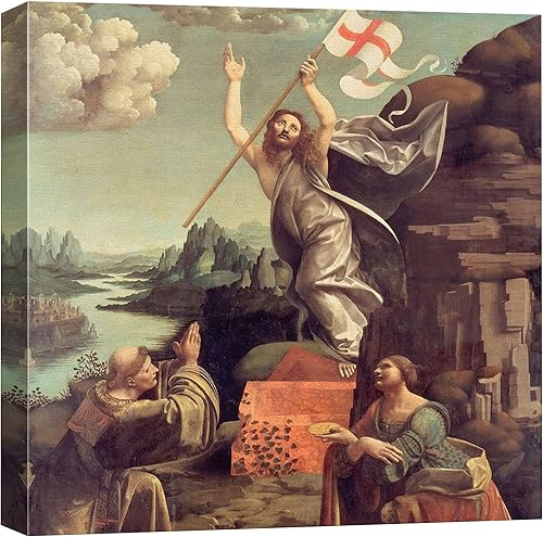 wall26 Boltraffio - Lienzo impreso para pared, diseño de resurrección de Cristo, ilustraciones clásicas históricas, bellas artes, decorativo,