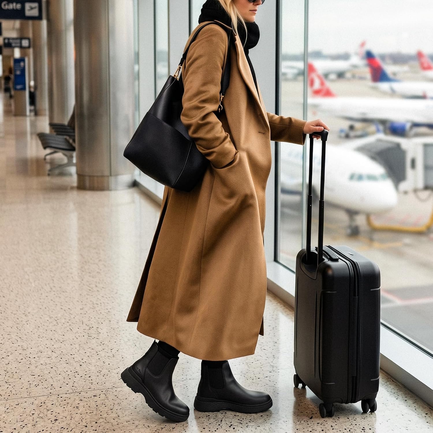 Kizik Sierra Chelsea Hands-Free Slip On Waterproof Boots for Women