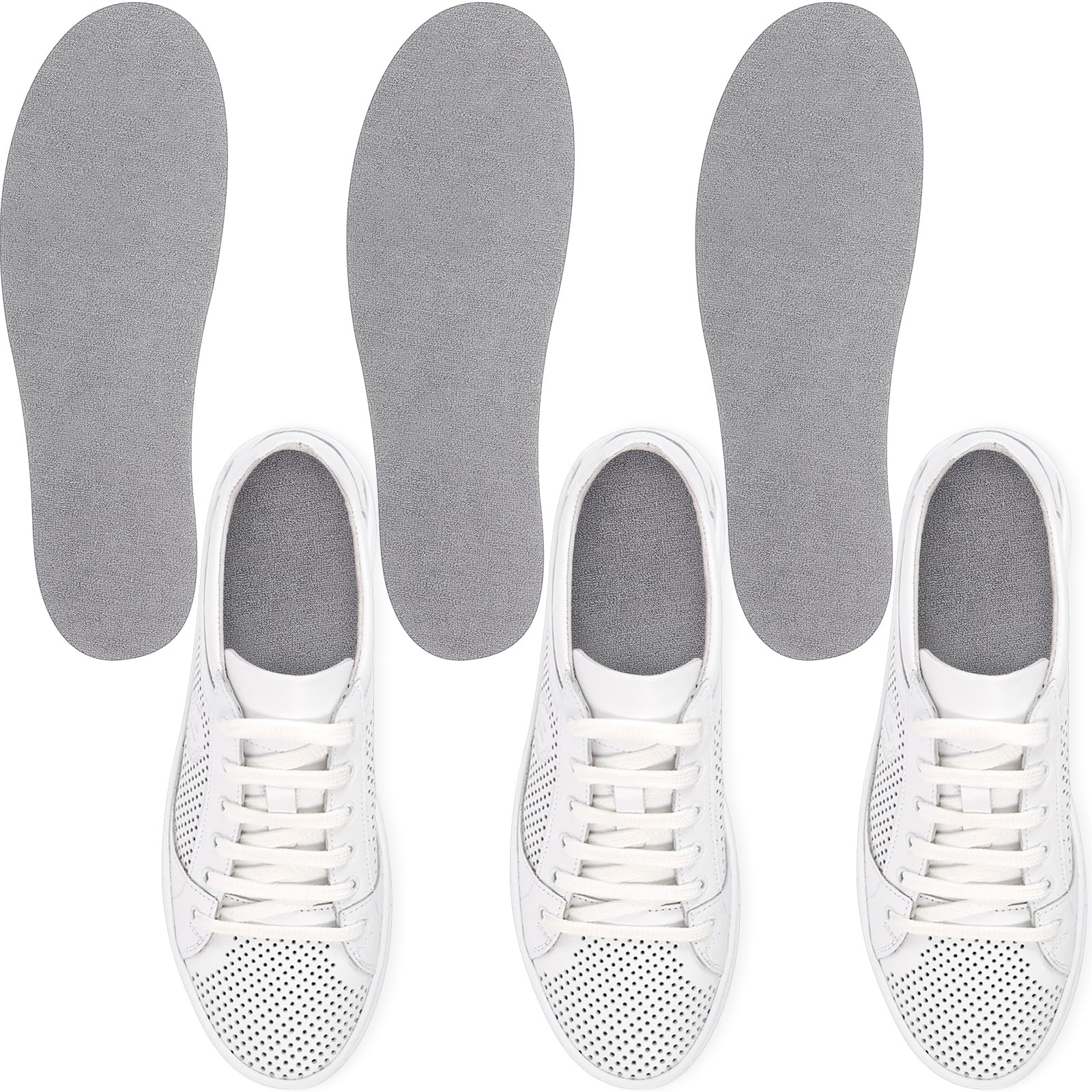 3 Pairs Women Sockless Shoe Liners