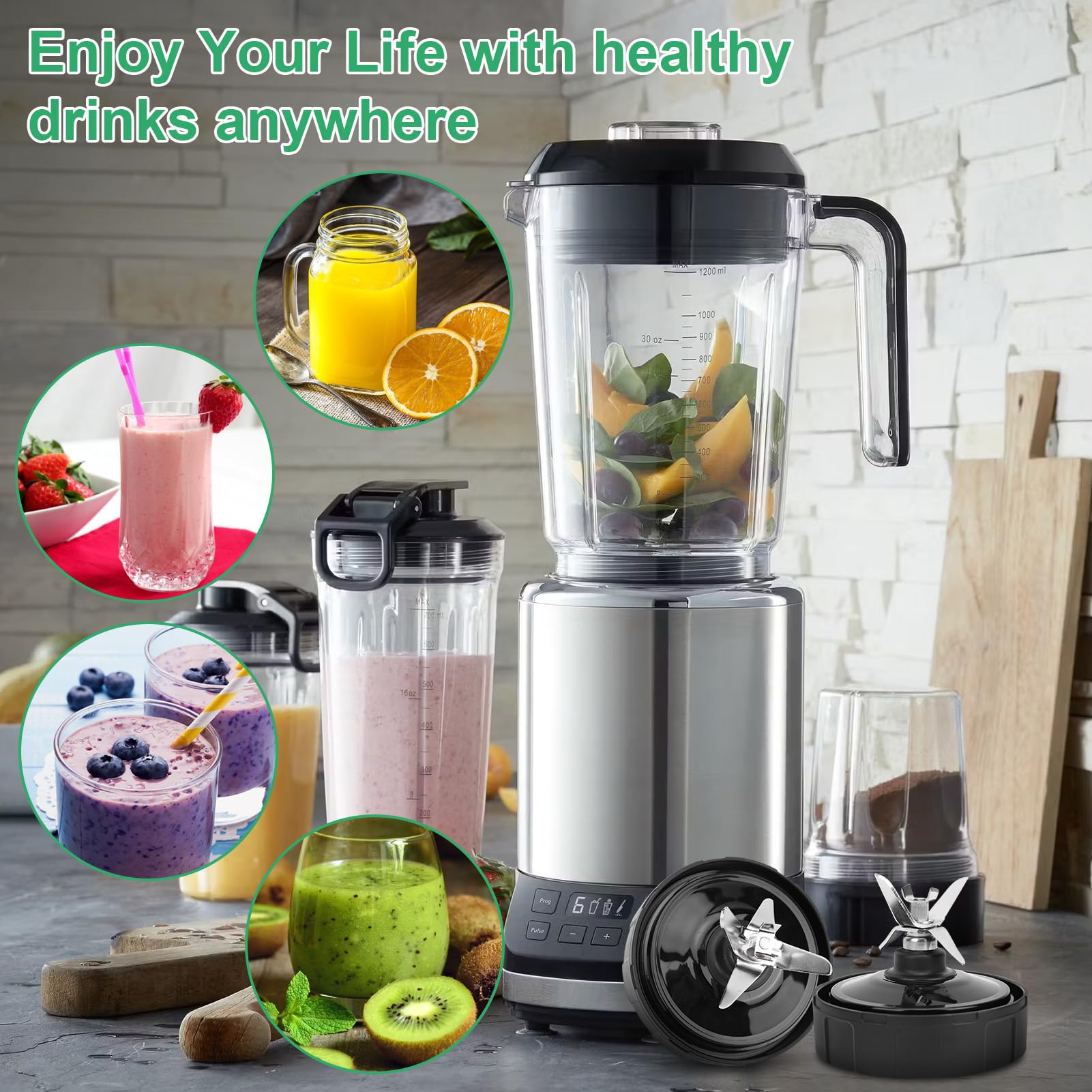 バンジョー　ドルフィンBJ-450 made in U.S.A Amazon.com: 6 Fins Blender Blades Replacement Fit for Nutri for