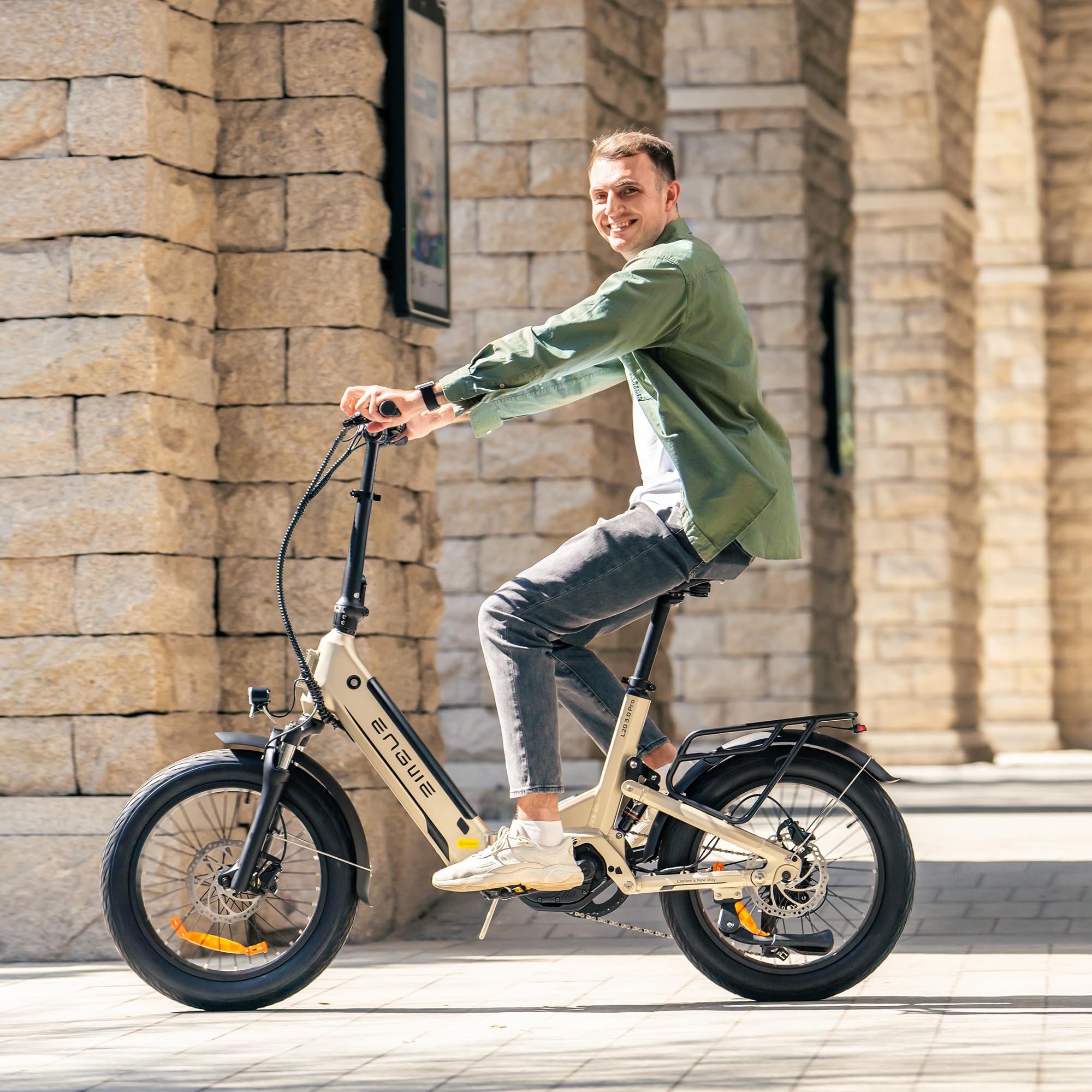 ENGWE L20 3.0 Pro E-Bike mit APP & IoT, 250W Mittelmotor und 48V 15Ah Akku bis 160KM, Unterstützt 2-Stündiges Schnellladen mit Hydraulischen Bremsen Ausgestattet und Drehmomentsensor