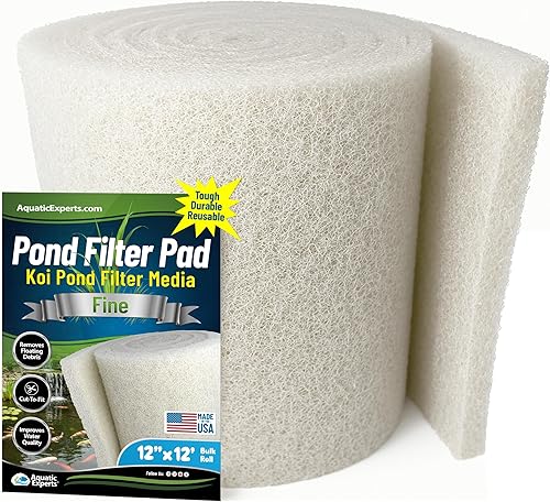 Miniatura 23 de Classic Koi Pond COARSE Cojín de filtro - Bulk roll NEGRO 12 pulgadas por 72 pulgadas por 1 pulgada - Diseño personalizado - Medios de filtración