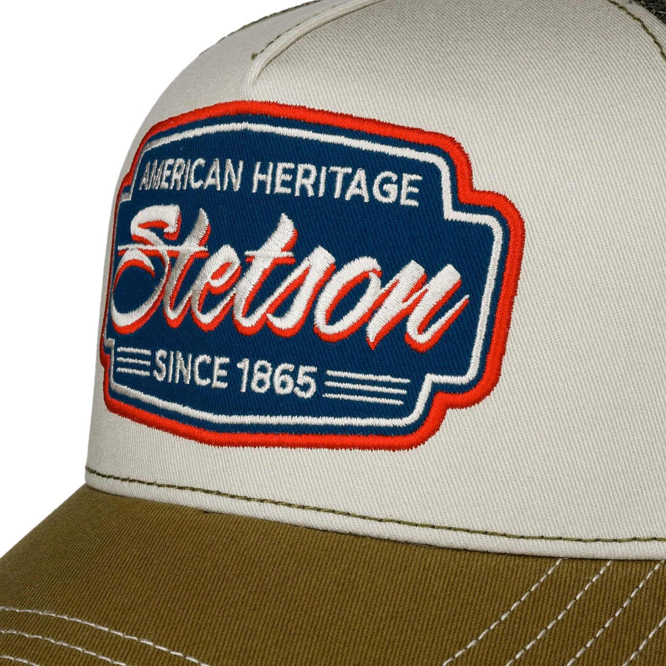 Stetson Classic Race Trucker Cap Plain Wielokolorowy Snapback Unisex Lato Zima