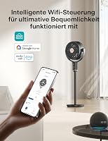 PELONIS 135° Oszcilláló Okos Álló Ventilátor, Csendes DC Motor, 9 Fokozat, 36-110cm Magasság 4