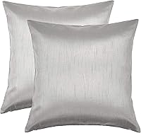 Vista 23 de Aiking Home - Funda de almohada decorativa rectangular de seda sintética de 12 x 18 pulgadas, cierre de cremallera, color aguamarina (juego de 2)