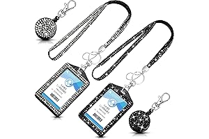 Rhinestone Lanyard: Sparkle and Shine with Bling ID Card Holders