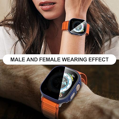Vista 20 de Suoman Paquete de 3 fundas protectoras de pantalla de privacidad para Apple Watch Ultra 3/2/1 de 1.929 in (antimiradas), funda de vidrio templado