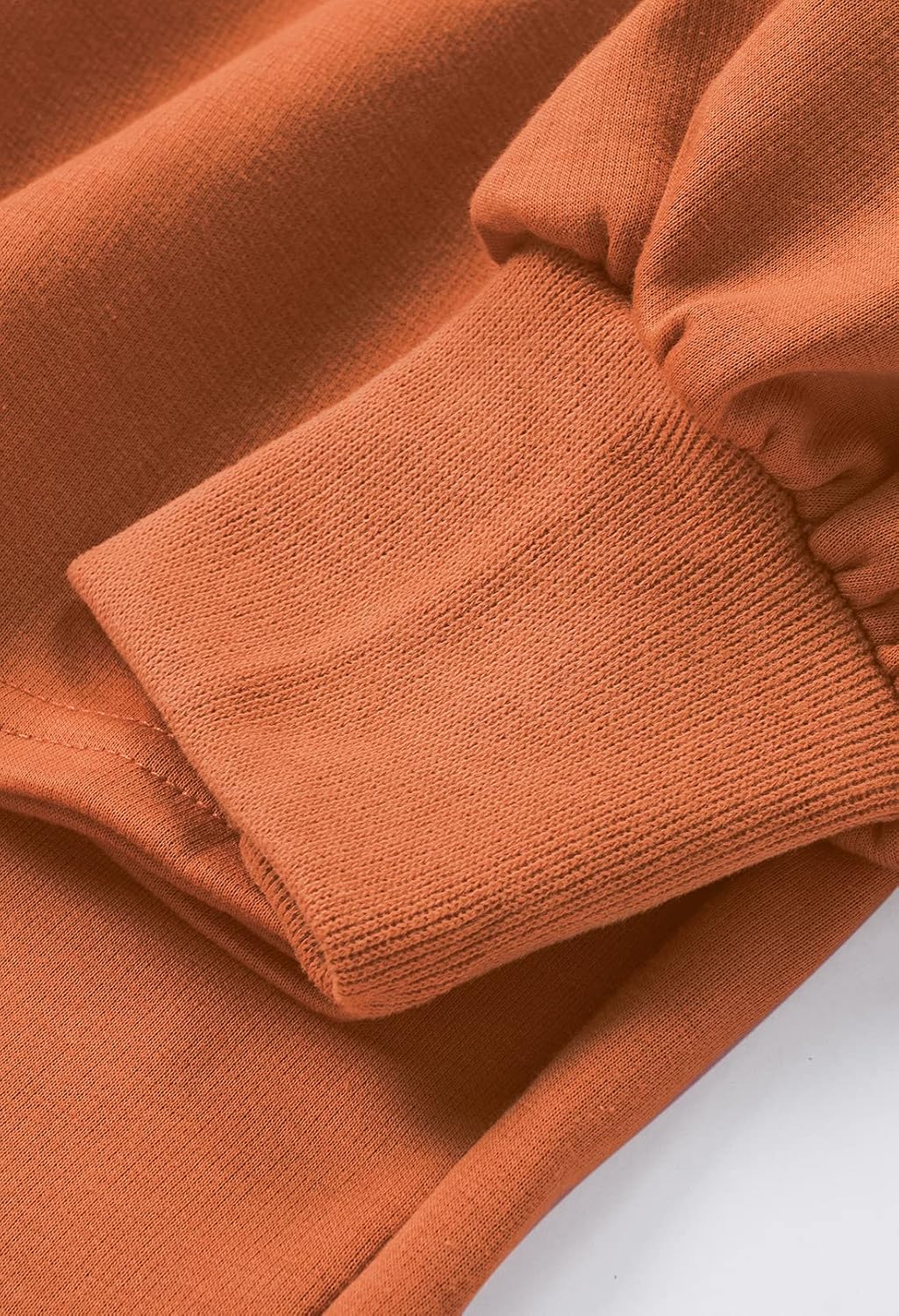 Fixmatti Women's 2 Piece Outfits Long Sleeve Pullover Sweatshirt Jogger Pants Sweatsuit X-Large Orange