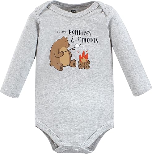 Miniatura 3 de Hudson Baby baby-boys Cotton Long-sleeve Bodysuits 5-pack