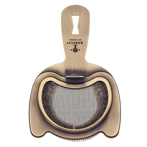 Miniatura 10 de Barfly Colador de resorte de malla fina, chapado en cobre