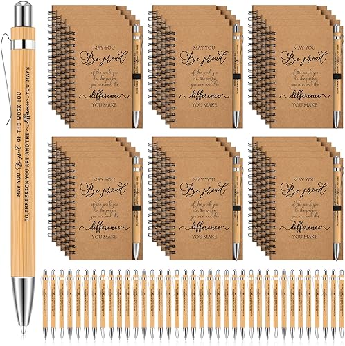 SATINIOR Juego de 30 regalos de agradecimiento a los empleados, a granel, equipo de graduados, regalos de agradecimiento, cuadernos inspiradores en