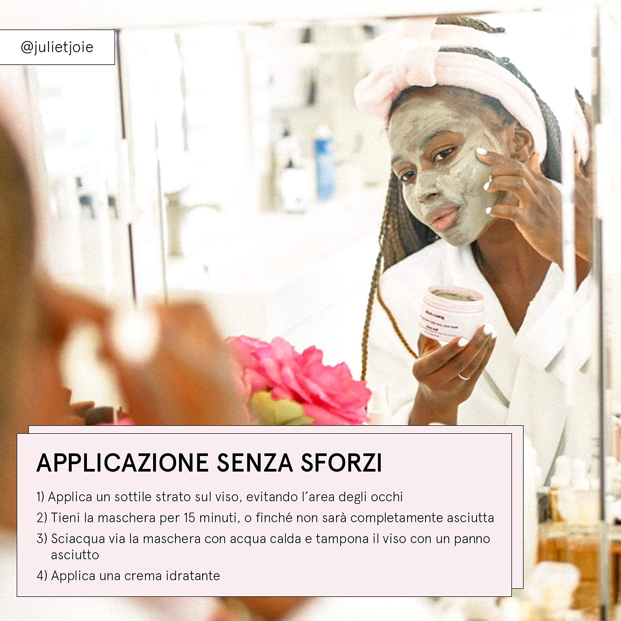 Maschera Viso Purificante ai Fanghi del Mar Morto (120ml) – Maschera Argilla Viso e Corpo – Ideale per Pelli Grasse, Elimina Brufoli, Sebo e Punti Neri – Maschera Purificante Viso by grace & stella