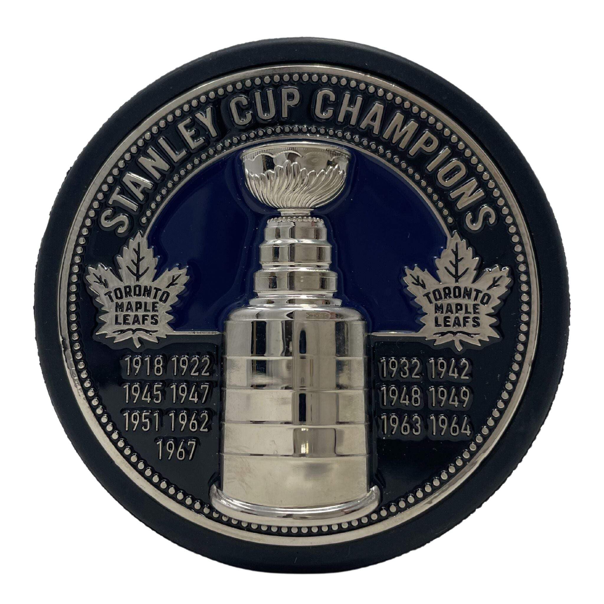 Sports Decor Toronto Maple Leafs Puck - Ultra 3D Stanley Cup Medallion