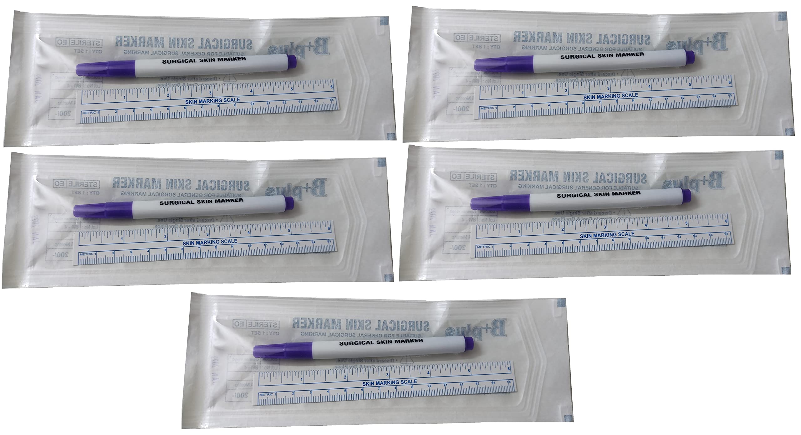 morel SURGICAL AND MEDICAL SKIN MARKER PEN MARKER PEN FOR TATOO MARKERS PEN PACK OF 5