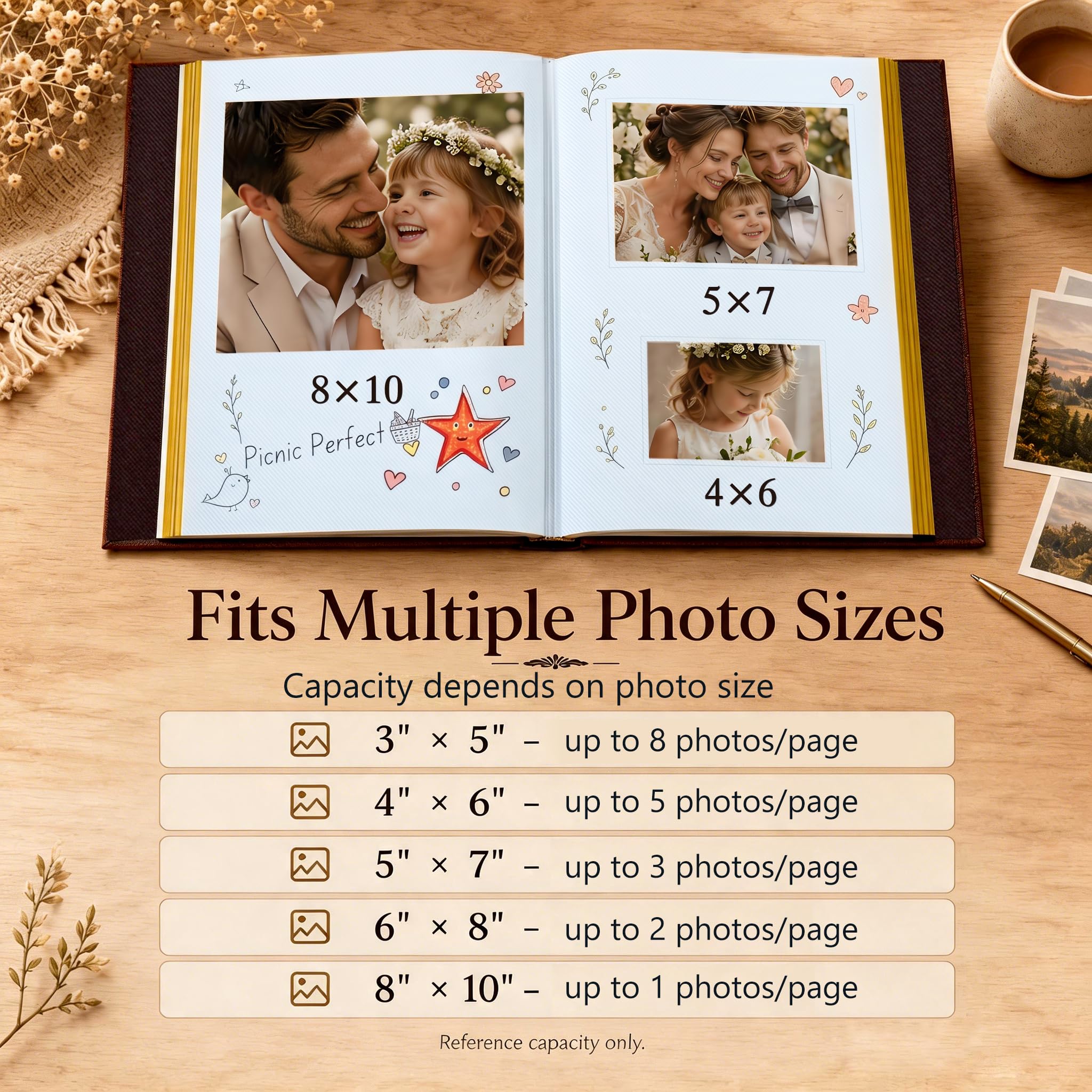 Zoview Red Brown Photo Album - Self Adhesive -4