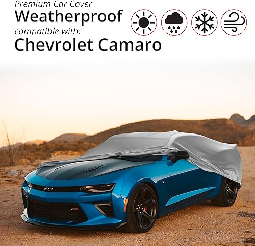 Miniatura 2 de CarCovers - Funda resistente a la intemperie para automóvil, compatible con Chevrolet 1982-1992 Camaro 3ª generación, funda para exteriores, con