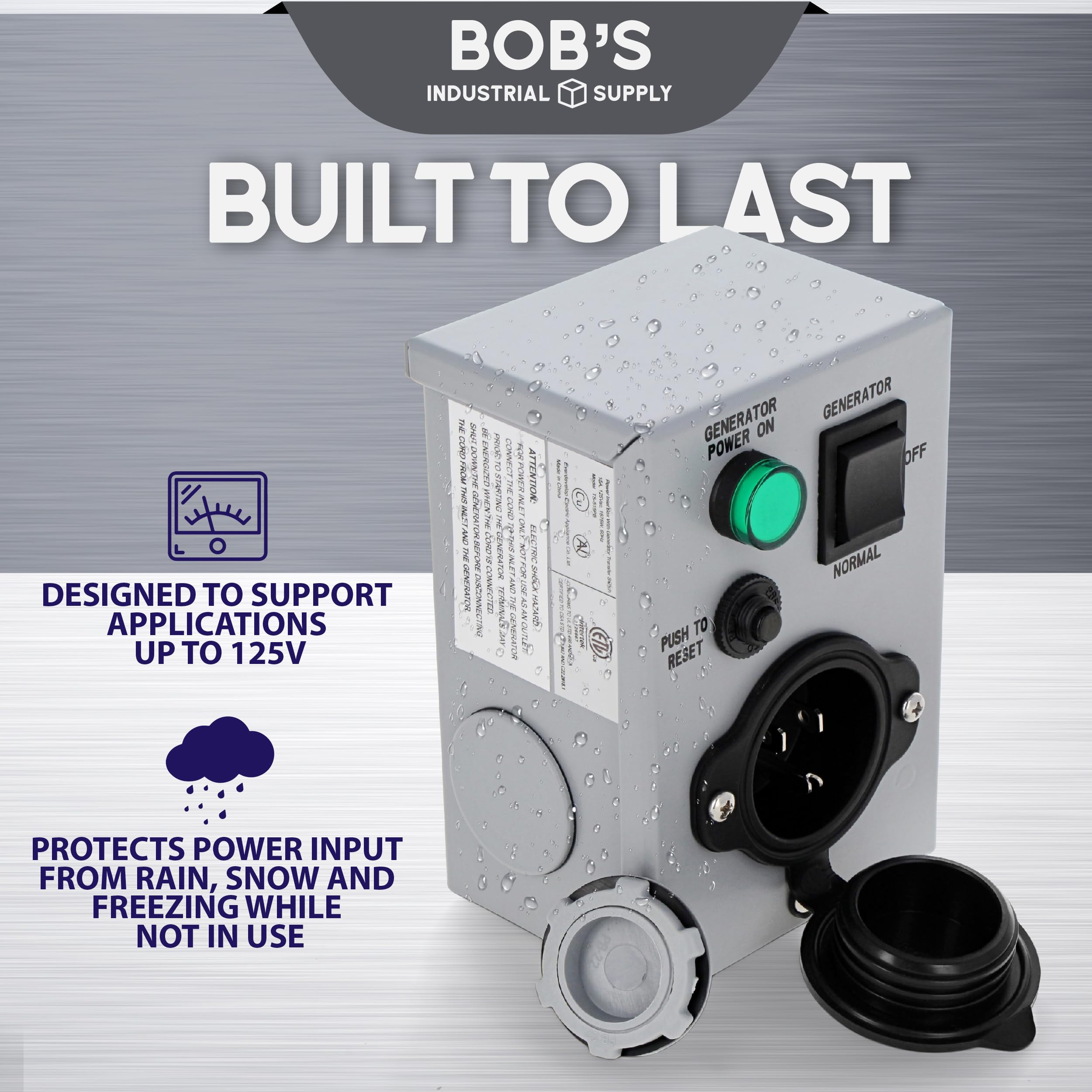 Snapklik.com : BISupply Generator Transfer Switch Power Inlet Box - 3 ...