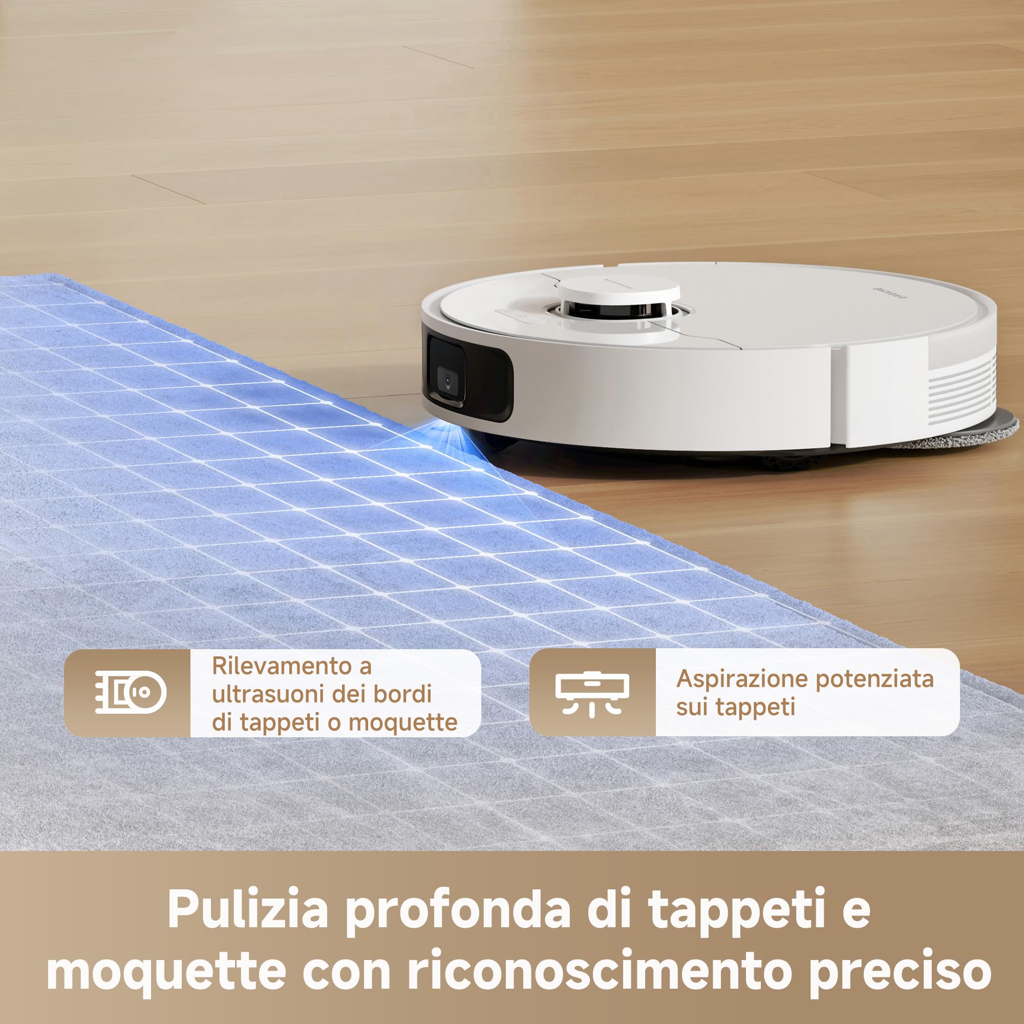 DREAME L10s Pro Gen 3 Robot Aspirapolvere e Lavapavimenti Intelligente, Aspirazione Vormax da 13.000 Pa, Sistema di Lavaggio DuoScrub, Sollevamento Automatico del Mocio di 7 mm, Batteria da 5.200 mAh