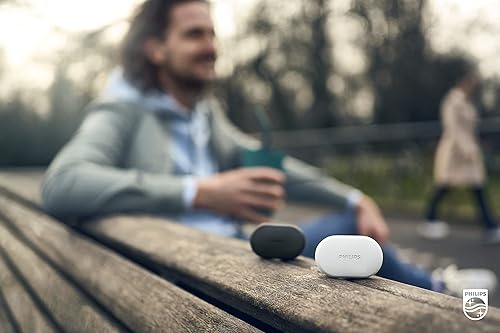 Miniatura 8 de Philips T1207 - Auriculares True Wireless con hasta 18 horas de reproducción y resistencia al agua IPX4, color negro