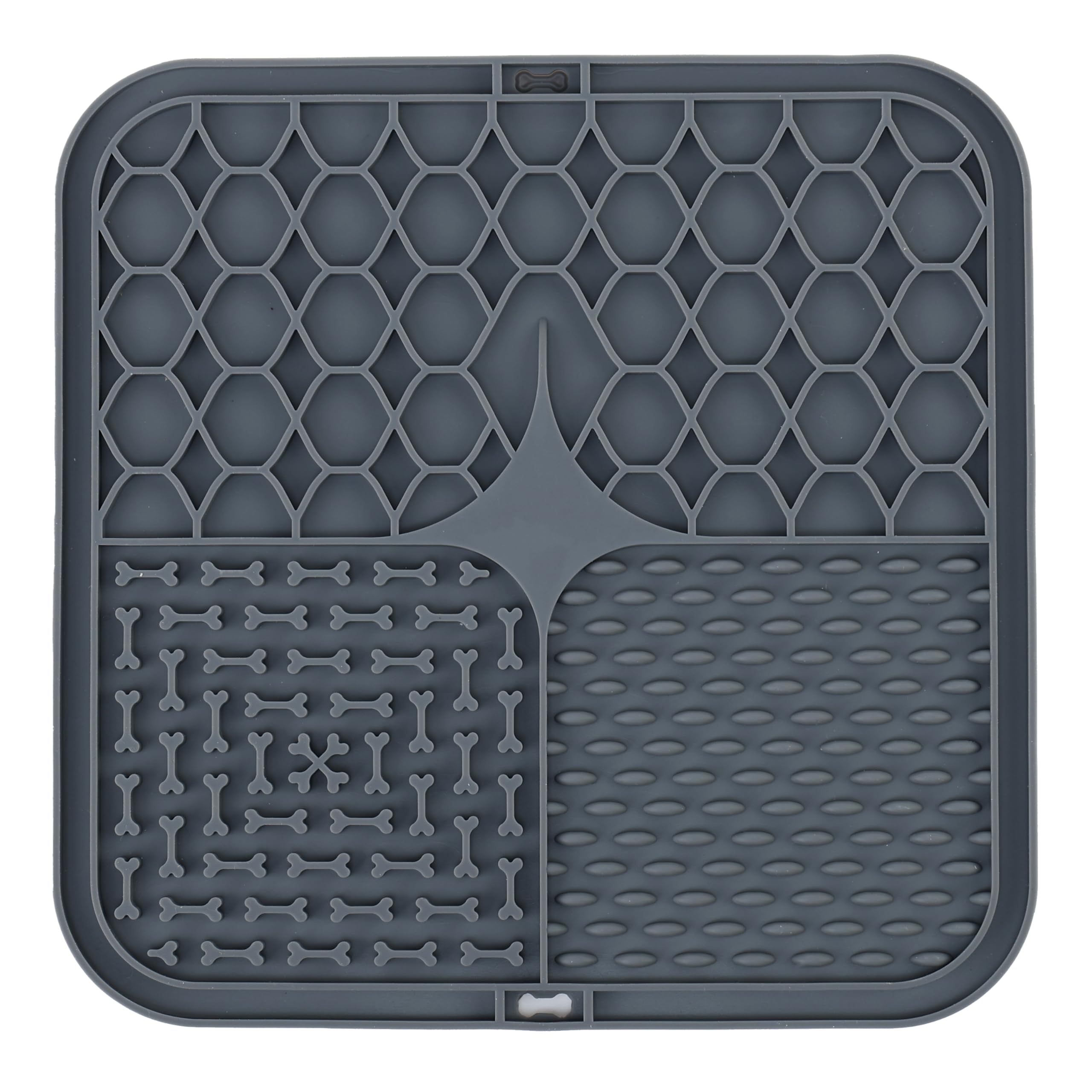 Park Life Designs Calming Lick Mat, 9-Inch, Silicone, Dark Grey