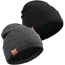 Winter Beanie Daily Hat - Thermal Polar Fleece Ski Stocking Skull Cap for Men and Women
