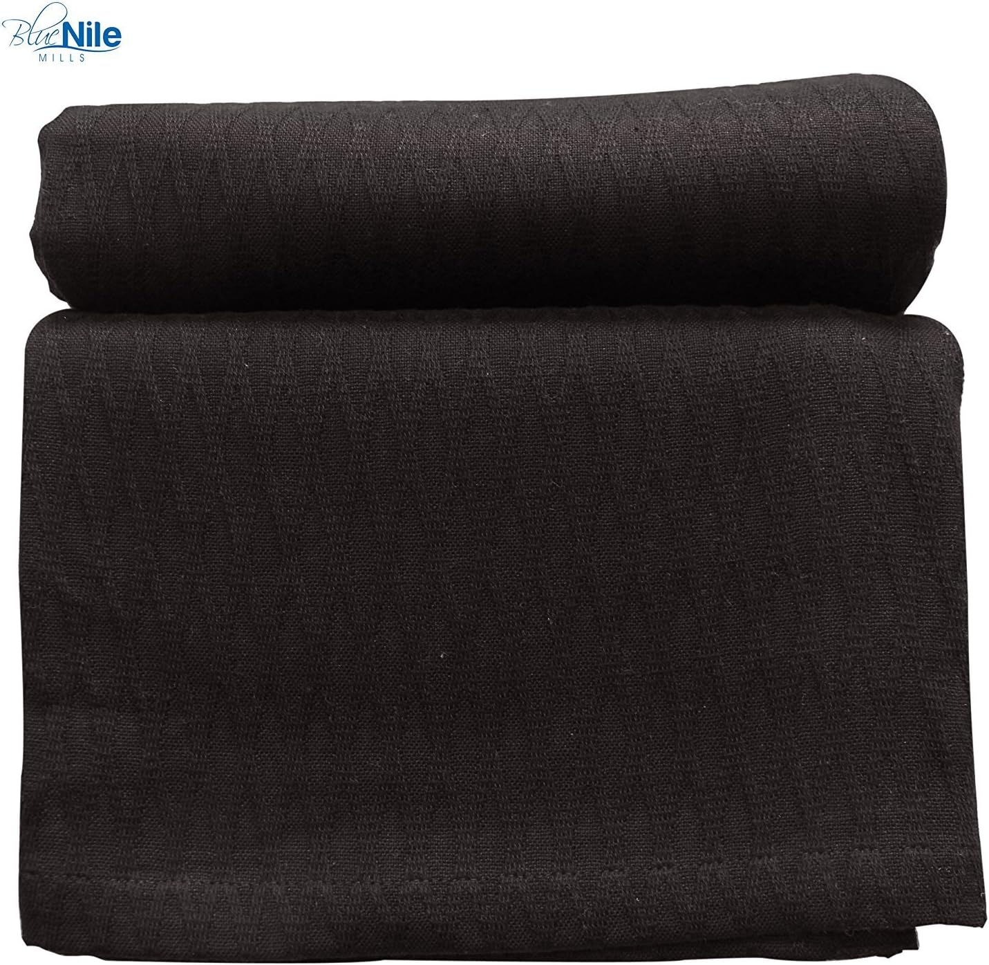 BLUENILEMILLS BNM Cotton, Breathable, Ideal for; Picnic, Beach, Traveling, or Camping, Thermal Blanket, Bedroom Decor, Daily Bedding, Diamond All-Season Cotton Blanket, Full/Queen, Chocolate